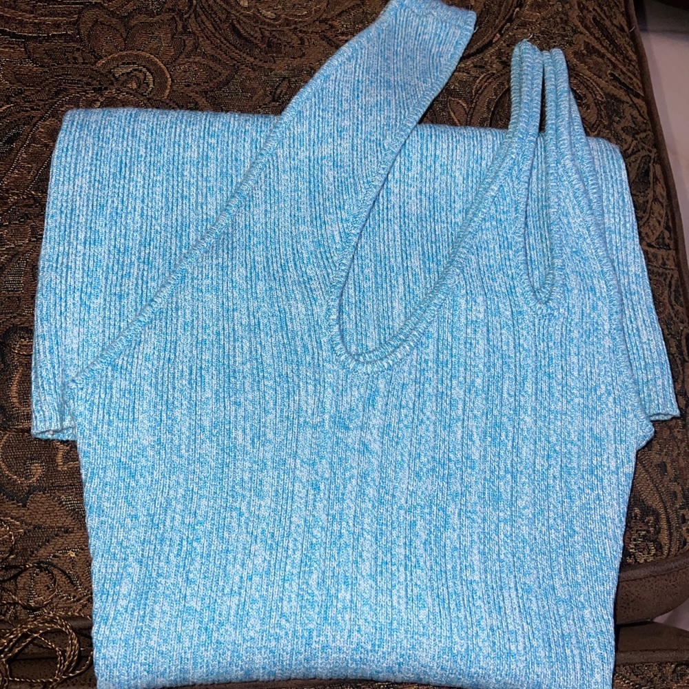 NBD - Dellen cut out knit mini dress in Tahiti Blue - Picture 4 of 4